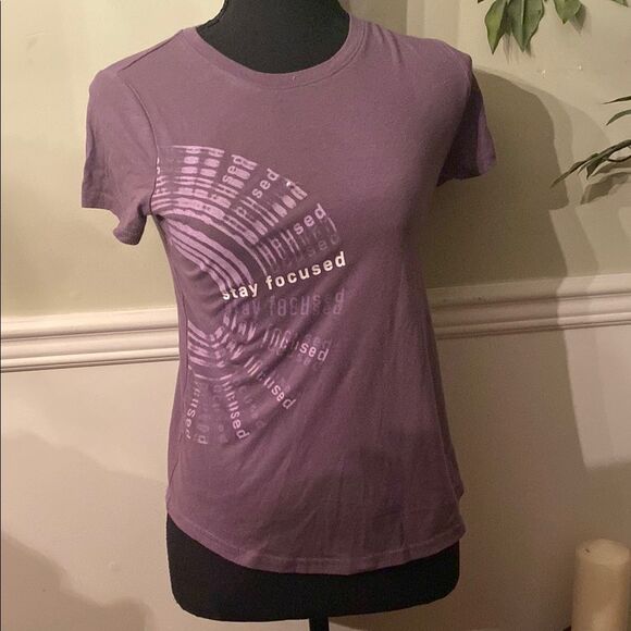 Stay Focused Purple Graphic Tee - Picture 1 of 3